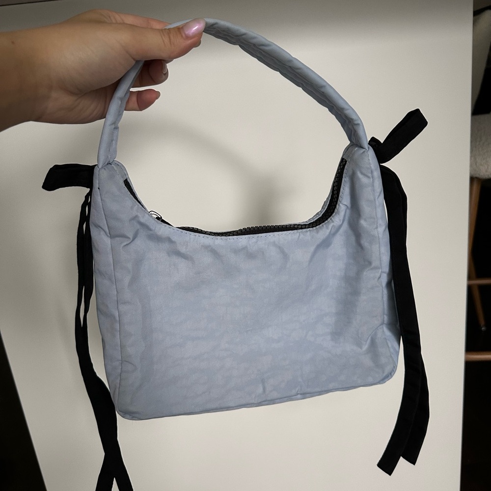 Sandy Liang x Baggu Mini Bow Shoulder Bag (Powder Blue)